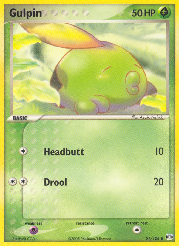 EX Emerald Gulpin #51/106