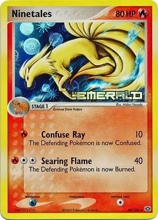 EX Emerald Ninetails #38/106 reverse holo