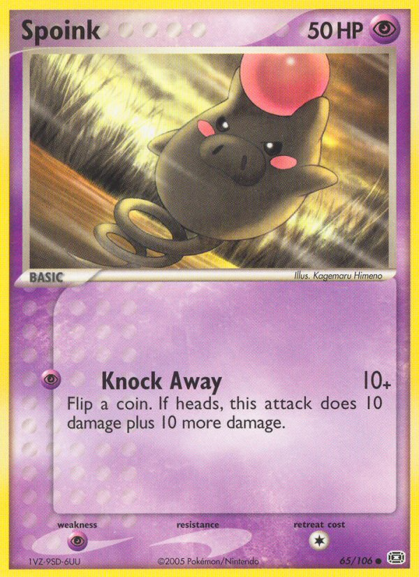 EX Emerald Spoink #65/106