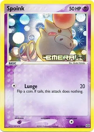 EX Emerald Spoink #66/106 reverse holo