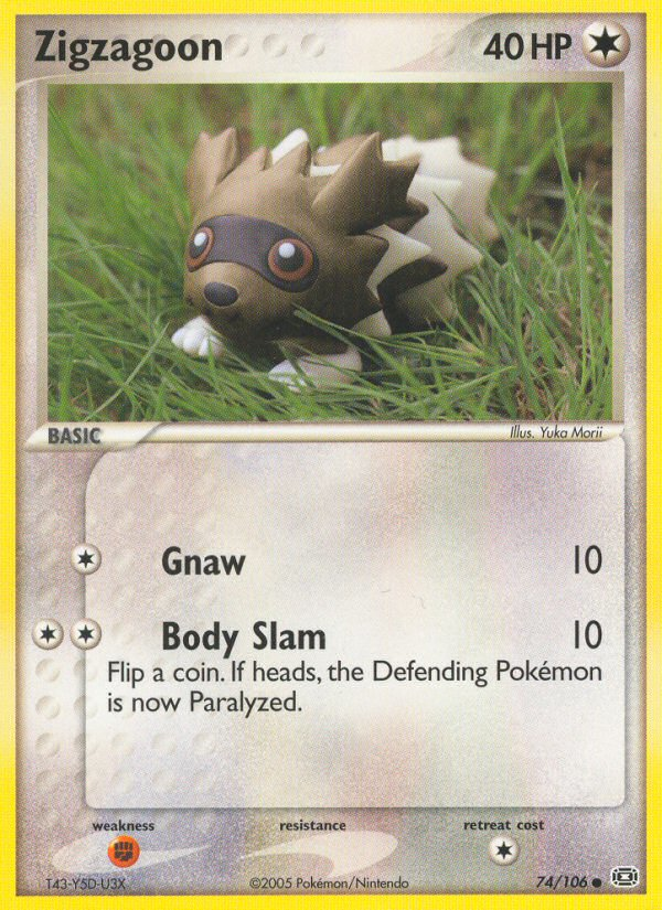 EX Emerald Zigzagoon #74/106