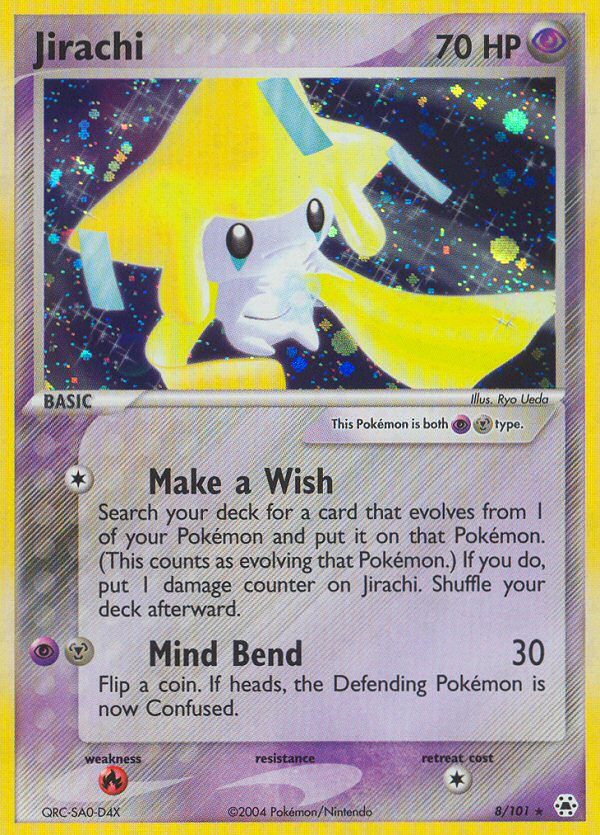 EX Hidden Legends Holo Jirachi #8/101