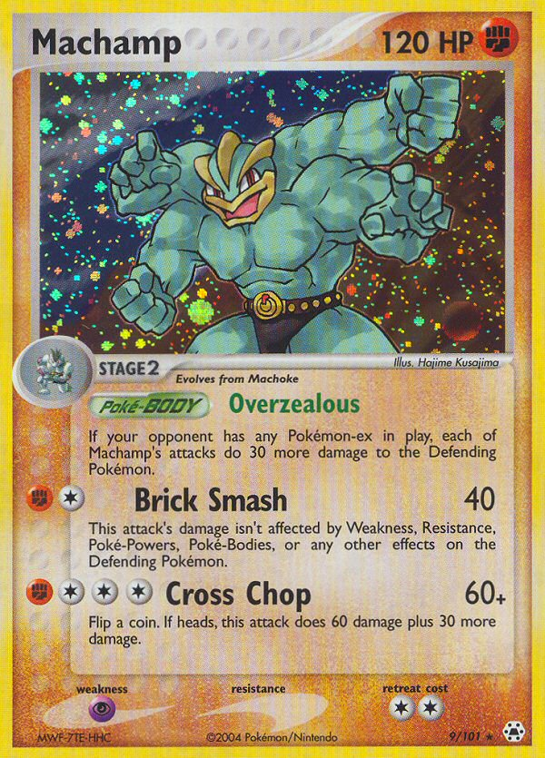 EX Hidden Legends Holo Machamp #9/101