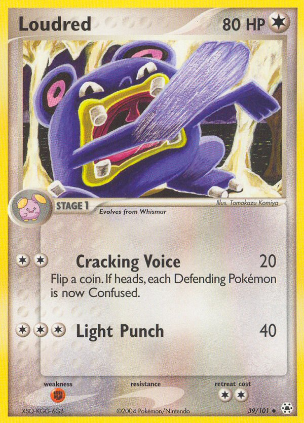 EX Hidden Legends Loudred #39/101