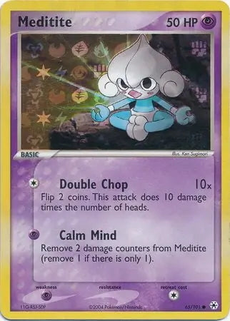 EX Hidden Legends Meditite #65/101 reverse holo