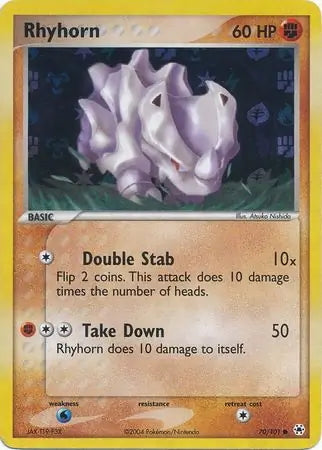 EX Hidden Legends Rhyhorn #70/101 reverse holo