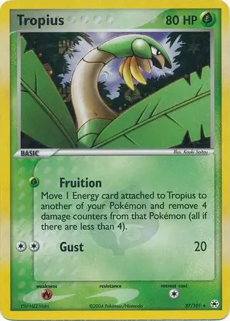 EX Hidden Legends Tropius #27/101 reverse holo