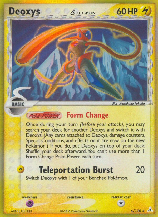 EX Holon Phantoms Holo Deoxys (Normal Forme) #6/110