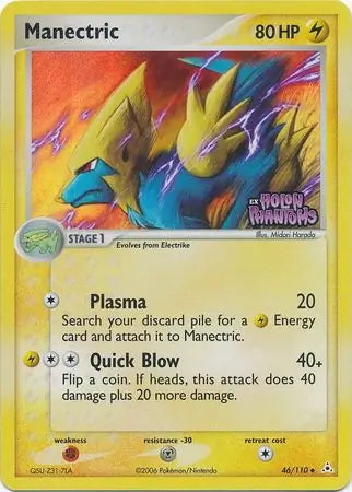 EX Holon Phantoms Manectric #46/110 reverse holo