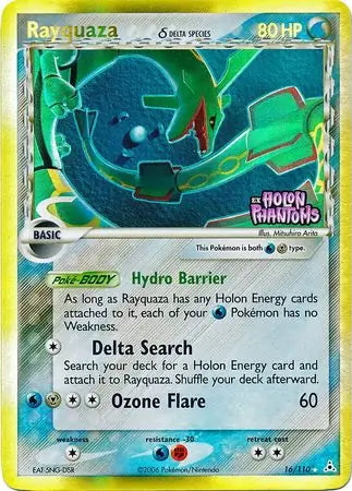 EX Holon Phantoms Rayquaza #16/110 reverse holo
