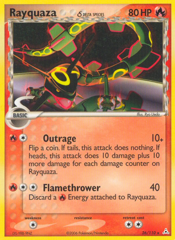 EX Holon Phantoms Rayquaza #26/110