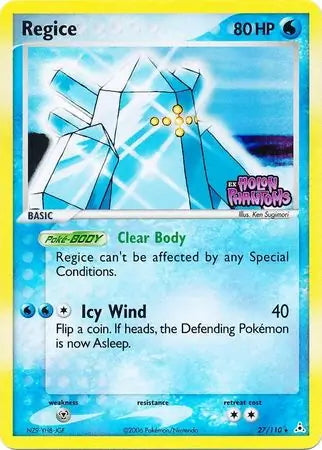 EX Holon Phantoms Regice #27/110 reverse holo