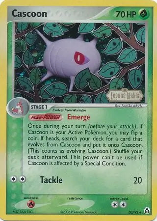EX Legend Maker Cascoon #30/92 reverse holo