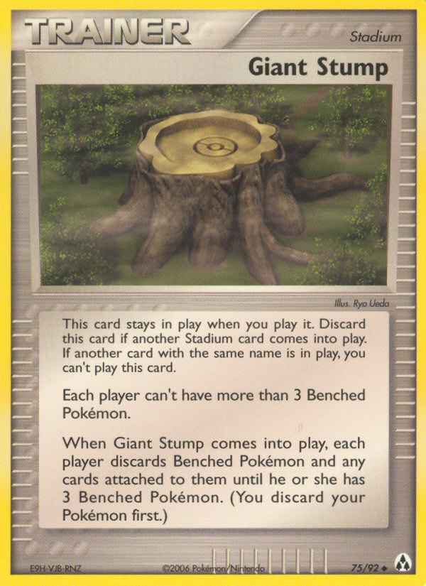 EX Legend Maker Giant Stump #75/92