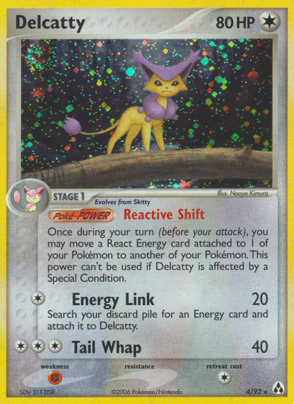 EX Legend Maker Holo Delcatty #4/92