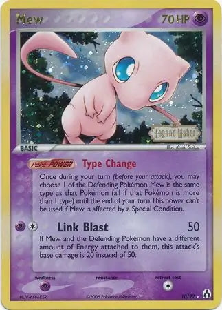 EX Legend Maker Mew #10/92 reverse holo