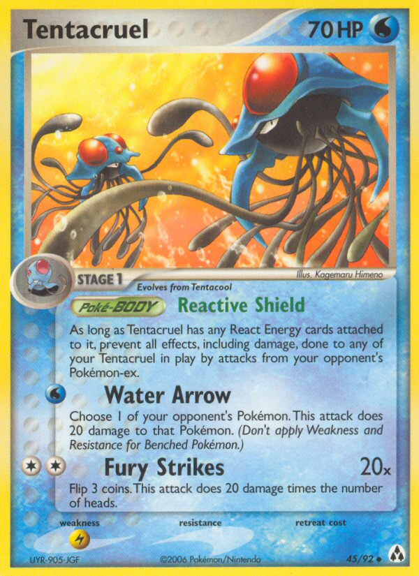 EX Legend Maker Tentacruel #45/92