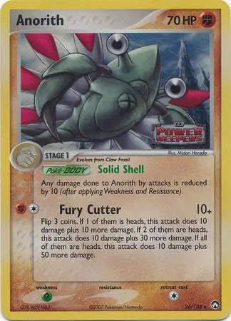 EX Power Keepers Anorith #26/108 reverse holo