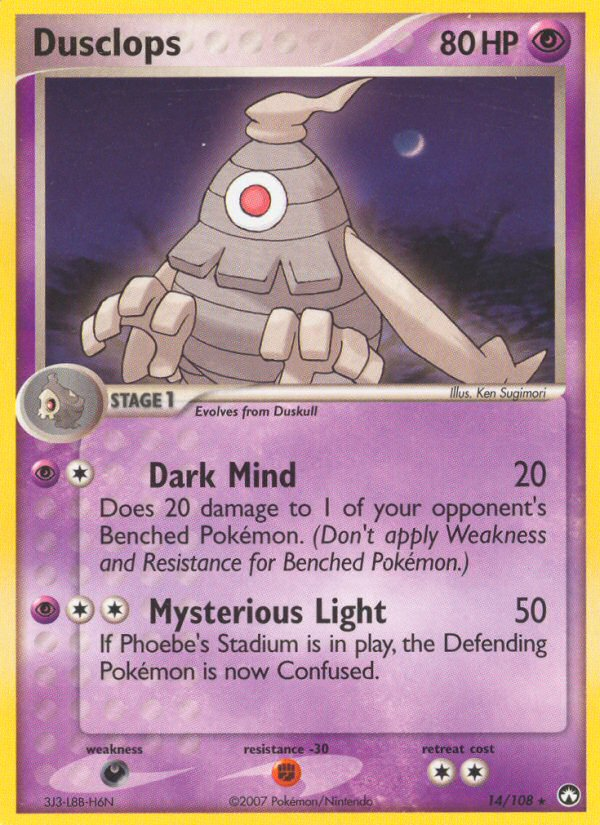 EX Power Keepers Dusclops #14/108