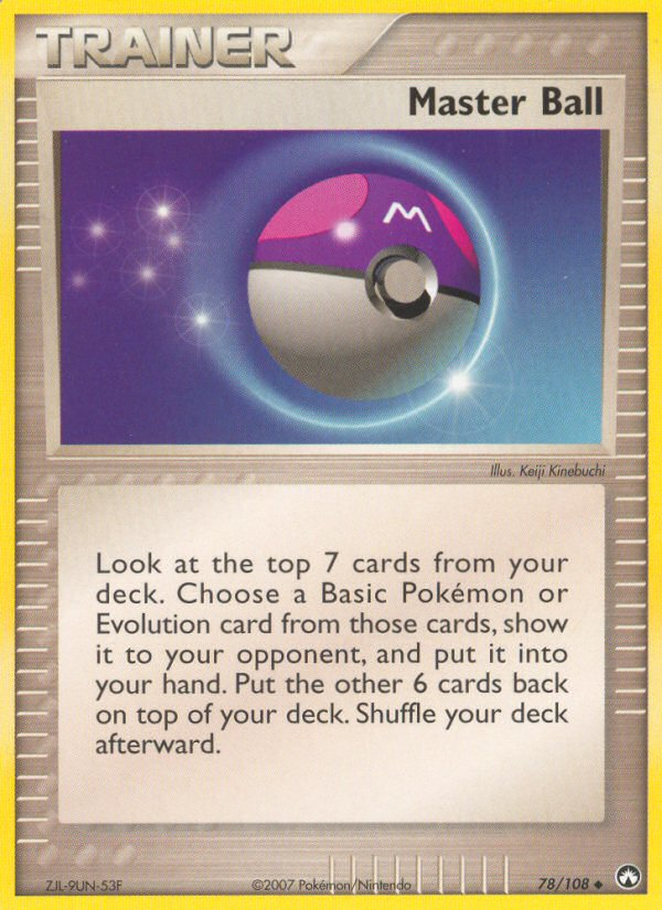 EX Power Keepers Master Ball #78/108