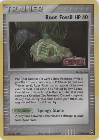 EX Power Keepers Root Fossil #86/108 reverse holo