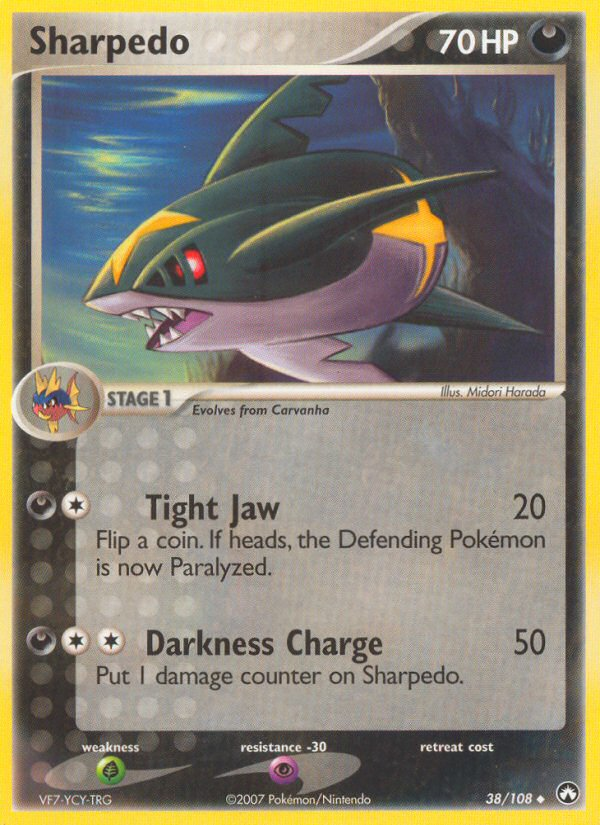 EX Power Keepers Sharpedo #38/108