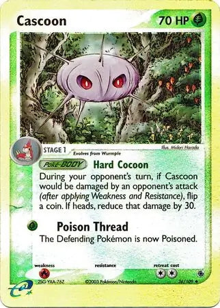 EX Ruby&Sapphire Cascoon #26/109 reverse holo