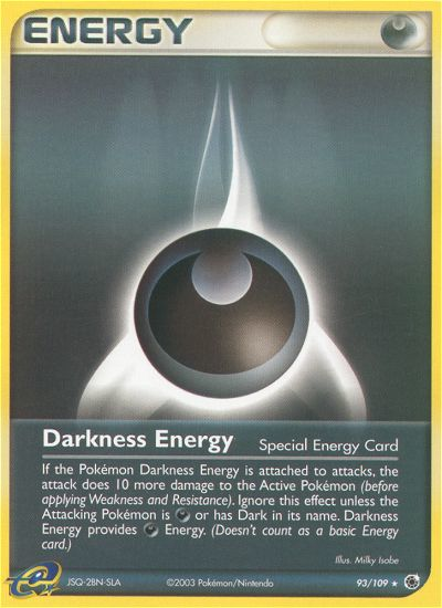 EX Ruby&Sapphire Darkness Energy #93/109