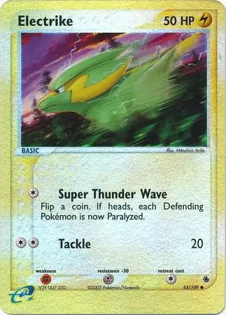 EX Ruby&Sapphire Electrike #53/109 reverse holo