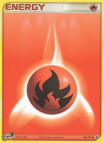 EX Ruby&Sapphire Fire Energy #108/109
