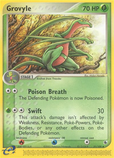 EX Ruby&Sapphire Grovyle #31/109