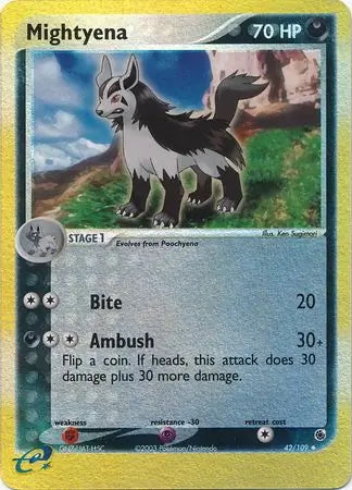 EX Ruby&Sapphire Mightyena #42/109 reverse holo