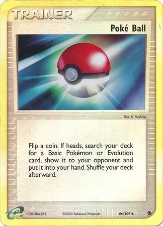 EX Ruby&Sapphire Poke Ball #86/109 reverse holo