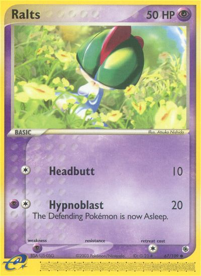 EX Ruby&Sapphire Ralts #67/109