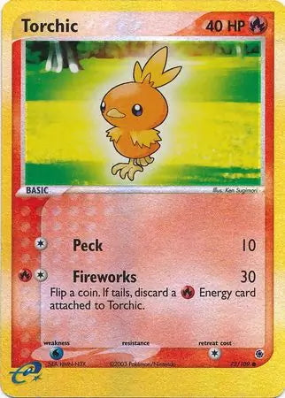 EX Ruby&Sapphire Torchic #73/109 reverse holo