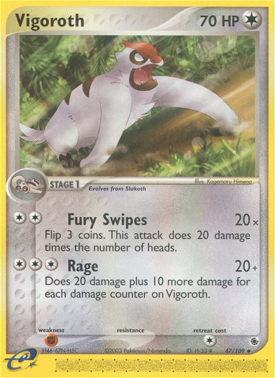 EX Ruby&Sapphire Vigoroth #47/109