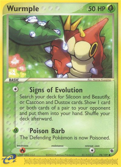 EX Ruby&Sapphire Wurmple #78/109
