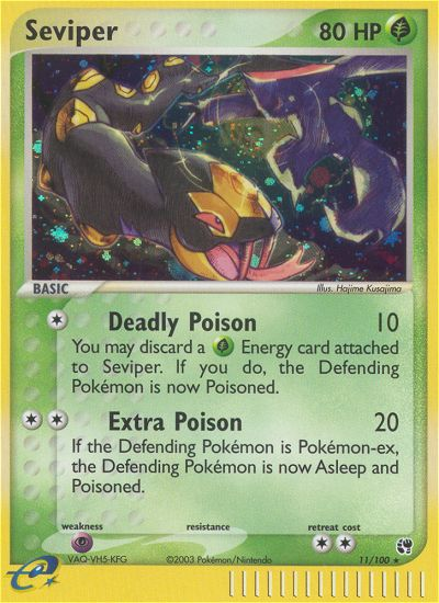 EX Sandstorm Holo Seviper #11/100
