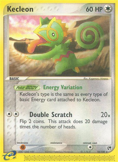 EX Sandstorm Kecleon #18/100