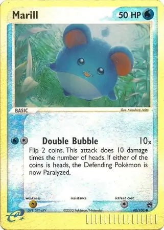 EX Sandstorm Marill #68/100 reverse holo