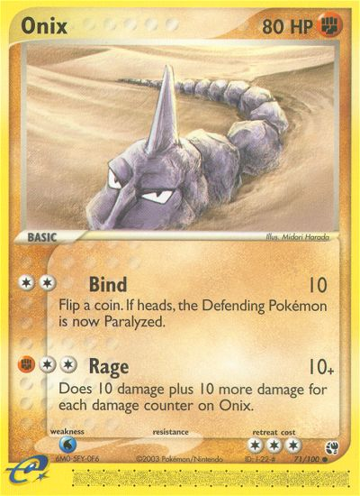 EX Sandstorm Onix #71/100