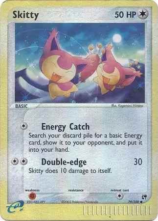 EX Sandstorm Skitty #79/100 reverse holo