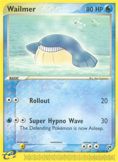 EX Sandstorm Wailmer #83/100