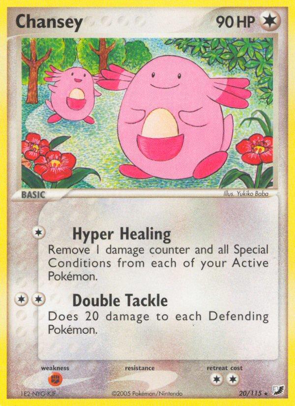 EX Unseen Forces Chansey #20/115