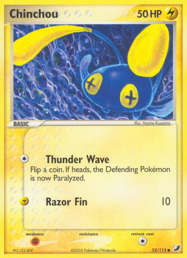 EX Unseen Forces Chinchou #52/115