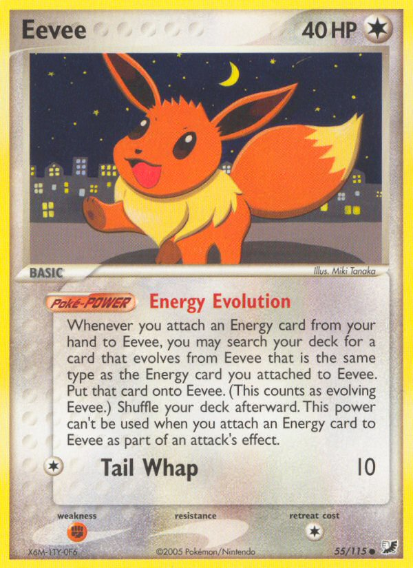 EX Unseen Forces Eevee #55/115