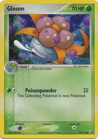 EX Unseen Forces Gloom #58/115 reverse holo