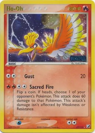 EX Unseen Forces Ho-Oh #27/115 reverse holo