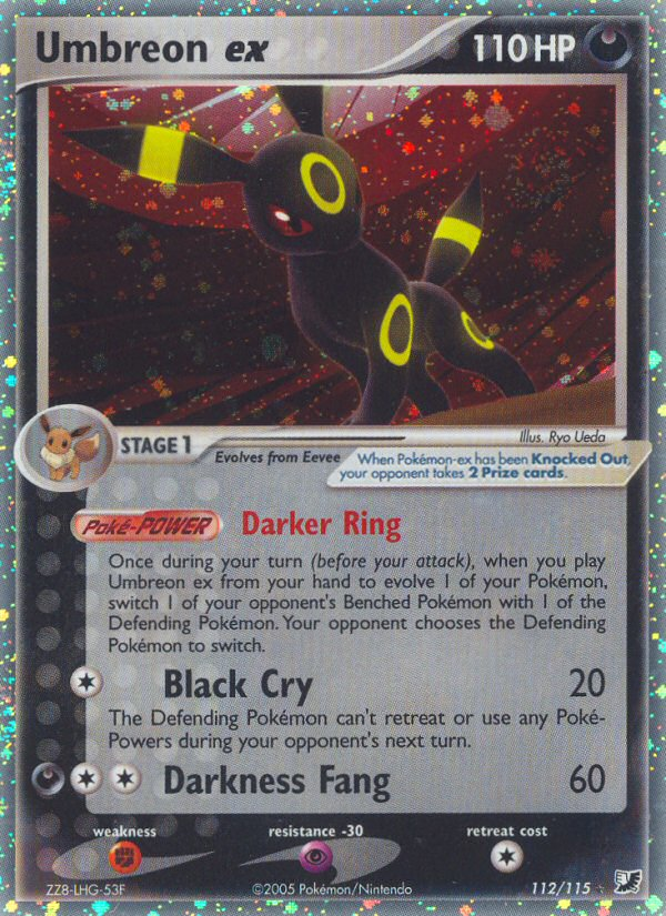 EX Unseen Forces Holo Umbreon ex #112/115