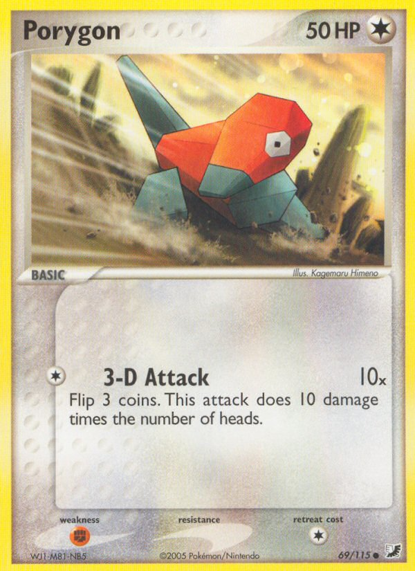 EX Unseen Forces Porygon #69/115